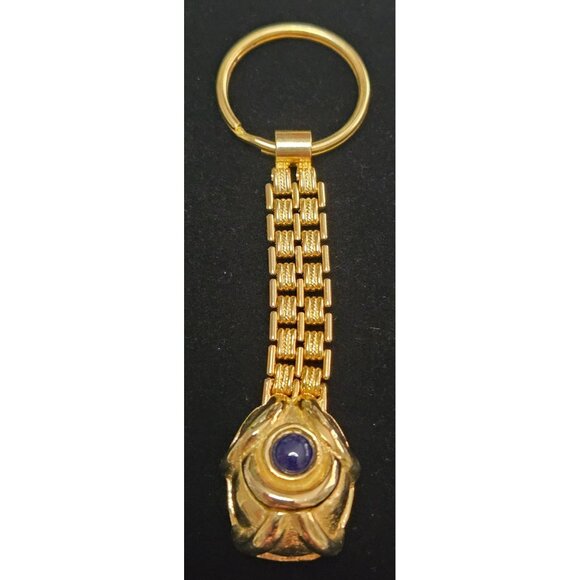 Rare Vintage Judith Leiber Keychain Bag Charm Goldtone - Picture 1 of 4